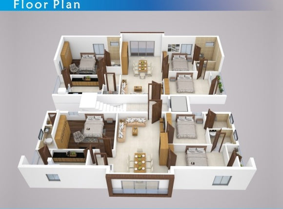 3 BHK Deluxe flats 1660 sq ft under construction in peaceful locality