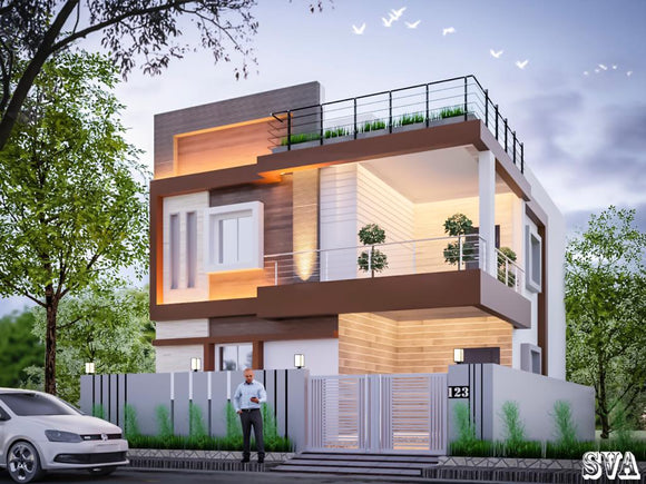 Modern Duplex Villa 165 sq yards 2141 Sq.ft near to Financial District, for just 89 lakh